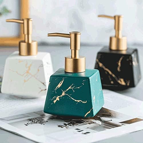 NTIYOU Countertop Soap Dispenser Ceramic 260ML White
