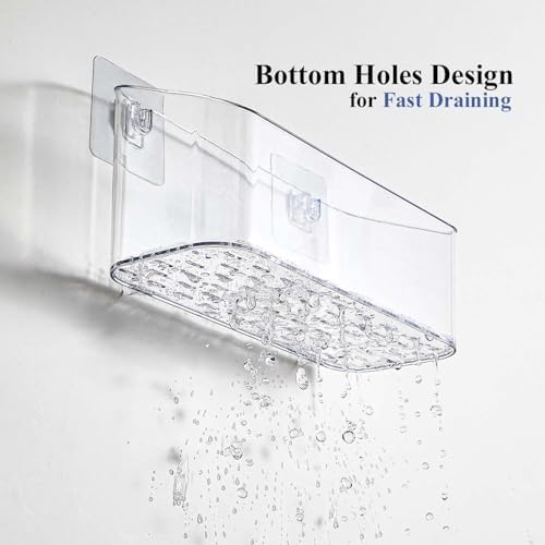 UNIKON Clear Bath Toy Storage Organizer 2 Pack