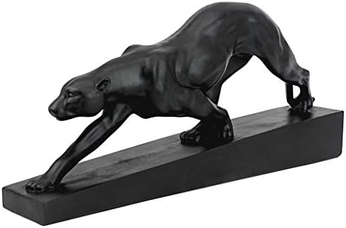 Design Toscano Panther on the Prowl Art Deco Statue 16 Inch Black