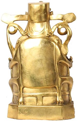Usoway Traditional Chinese Wealth God Statue Decor Item