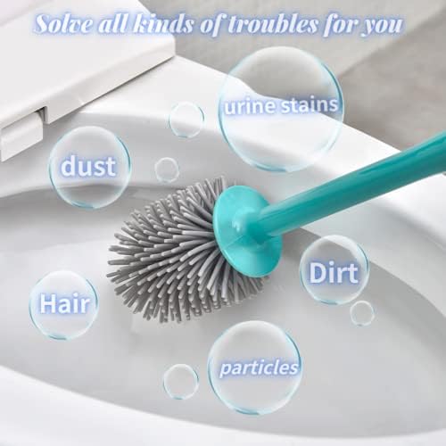 LUOWUYOU Toilet Brush and Plunger Set with Liquid Storage