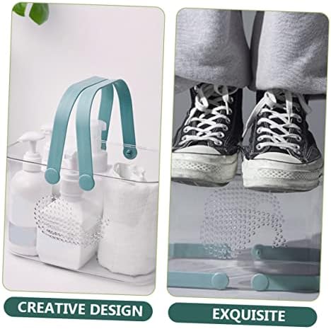 FOYTOKI Portable Plastic Bathroom Organizer Basket with Handle 1