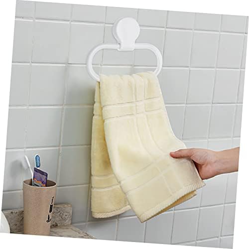 HOMSFOU Self Adhesive Towel Rack Pink Durable No Drill