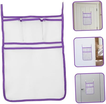 Hoement Bathroom Travel Organizer Hanging Pockets Mesh Storage Bag