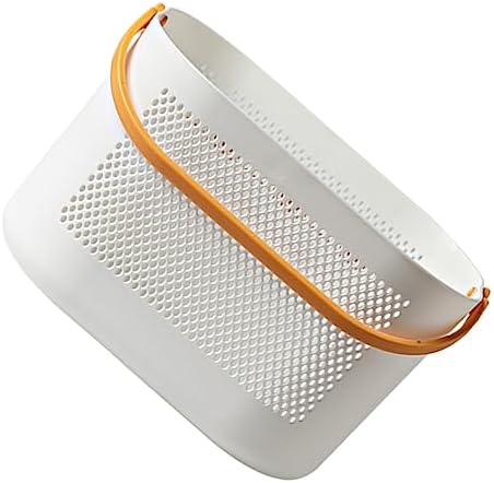 PERSELOSO Portable Plastic Shower Basket Organizer with Ventilation and Handle