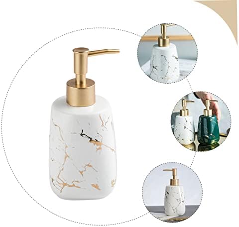 BESTYASH Ceramic Soap Dispenser with Marble Design