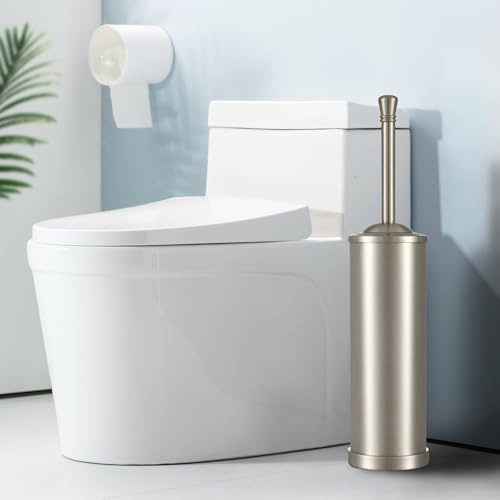 Hioflyme Toilet Brush with Holder Durable and Splash-Resistant