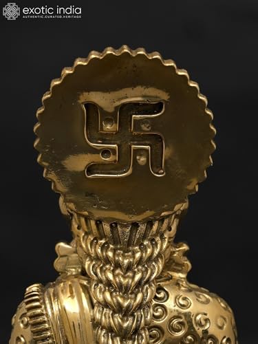 Exotic India Small Superfine Annapurna Brass Statue