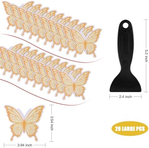 20 PCS Non Slip Bathtub Stickers with Premium Scraper