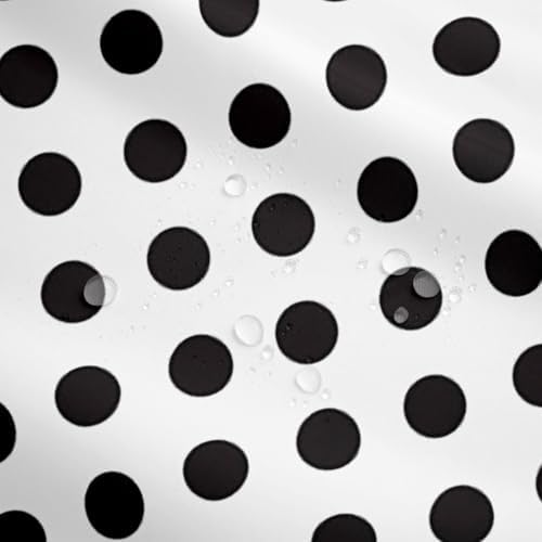 Erosebridal Polka Dots Shower Curtain Set