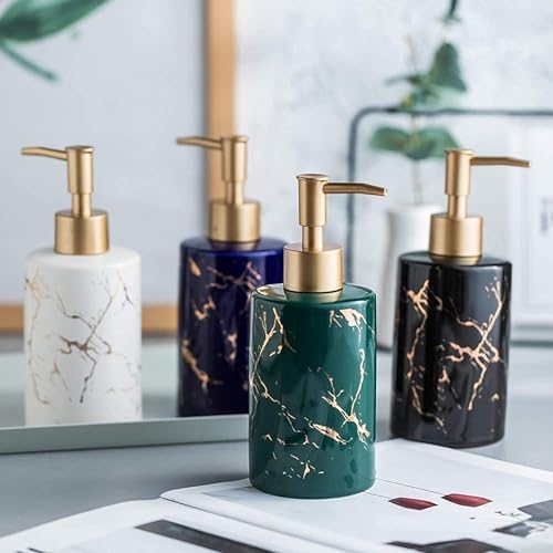 Gold Marble Pattern Lotion Soap Dispenser for Kitchen and Bathroom