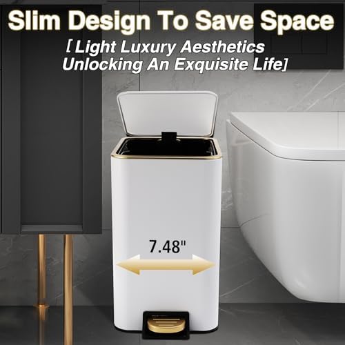 XLHOMO White Gold 8-Piece Bathroom Accessory Set
