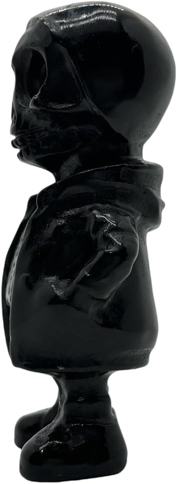 Obsidian Halloween Skull Crystal Figurine 1