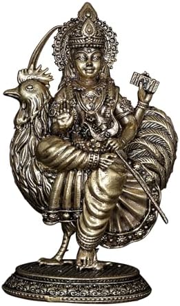 Small Superfine Mata Bahuchara Brass Statue Religious Idol for Pooja Mandir