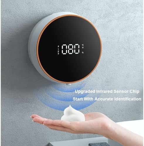USB Rechargeable Touchless Foaming Soap Dispenser Wall Mount 300ml