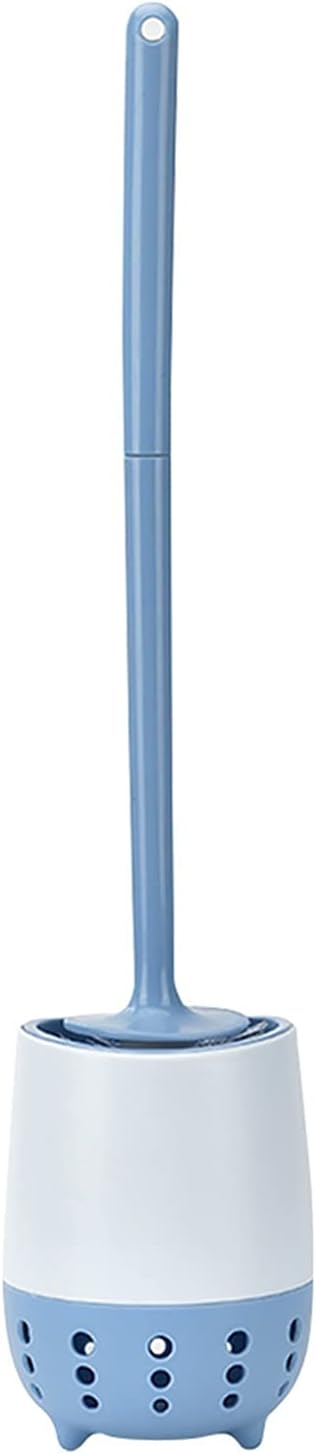 Plastic Toilet Brush with Replaceable Head - Blue 1