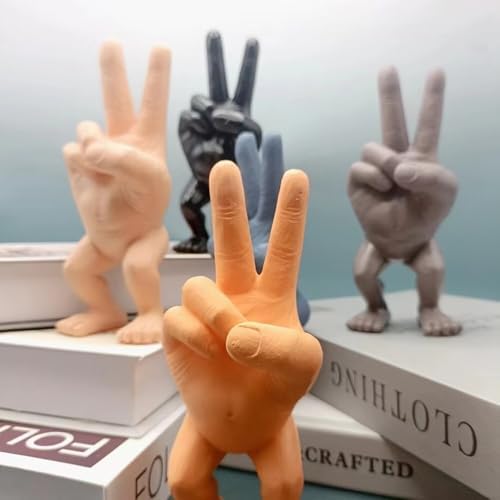 Scissor Hand Figure Statue 3D Resin Home Decor