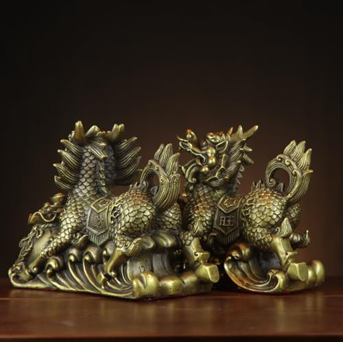 Usoway Copper Wealth God figurines Pair