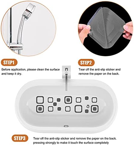 Non-Slip Bathtub Stickers with 72 PCS and Scraper