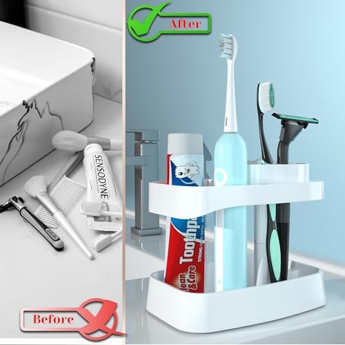 CRKIOB Family Toothbrush Holder with Drainage and Ventilation 1