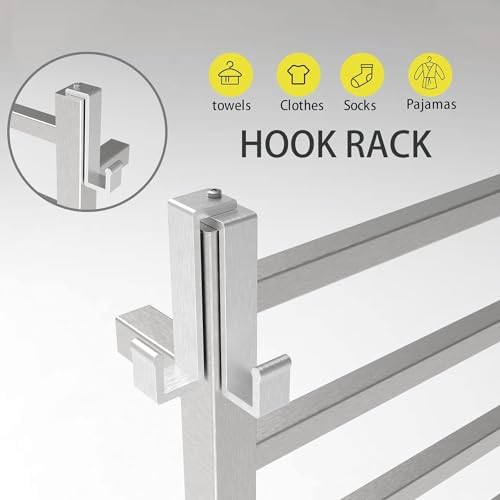 PBhusri 10-Bar Electric Towel Warmer with Timer