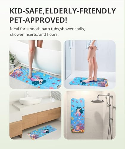 Daugee Cartoon Baby Bath Mat 40x16 Non-Slip