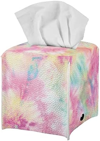 AFPANQZ Tie Dye Tissue Box Cover for Bathroom Office Bedroom