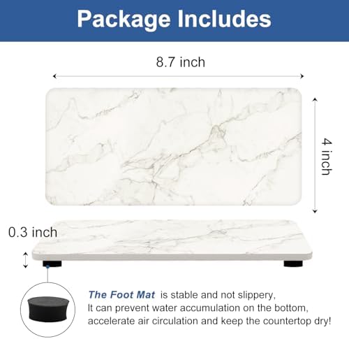 Deceram 2 Pcs Water Absorbing Ceramic Drying Trays