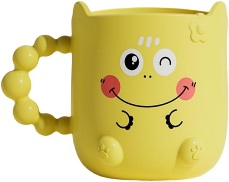 Kids Cartoon Mouthwash Cup with Thick Handle