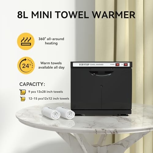 VERYTOP 8L Hot Towel Warmer for Spa and Salon