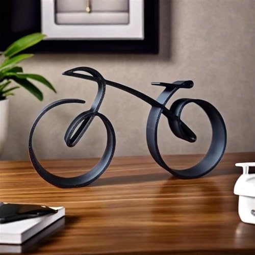 Minimalistic Bicycle Wire Sculpture Wall Art