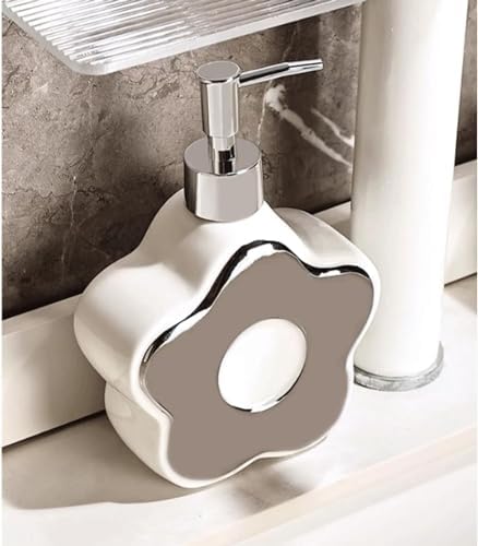 Ceramic Flower Shape Lotion Dispenser 350ml