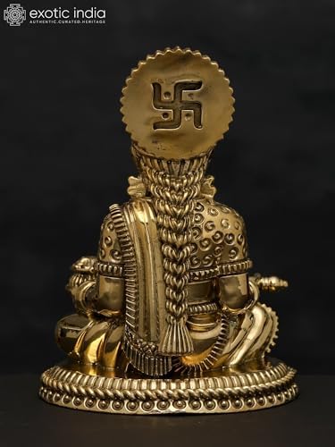 Exotic India Small Superfine Annapurna Brass Statue