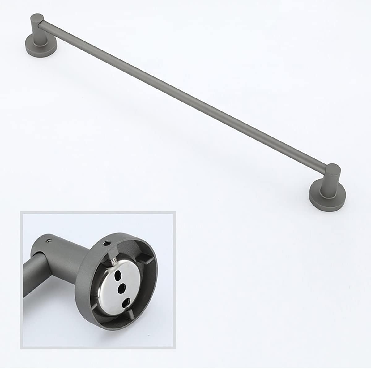 BOCbco 30Cm Grey Towel Rail Wall Mounted