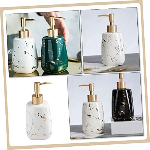 BESTYASH Ceramic Soap Dispenser with Marble Design