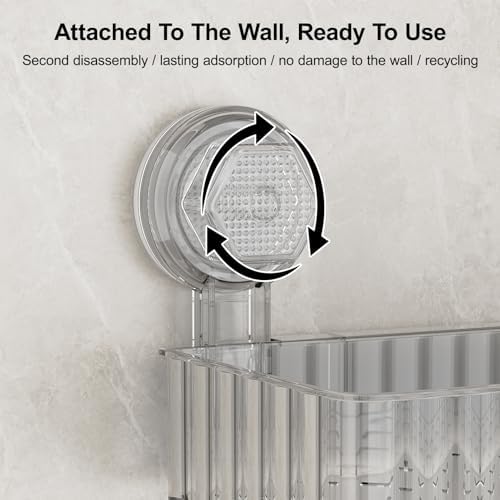 Ankoox Removable Suction Cup Shower Caddy