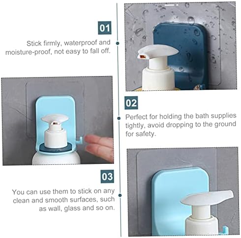 ULTECHNOVO 4Pcs Wall-Mounted Shampoo Holder Organizer