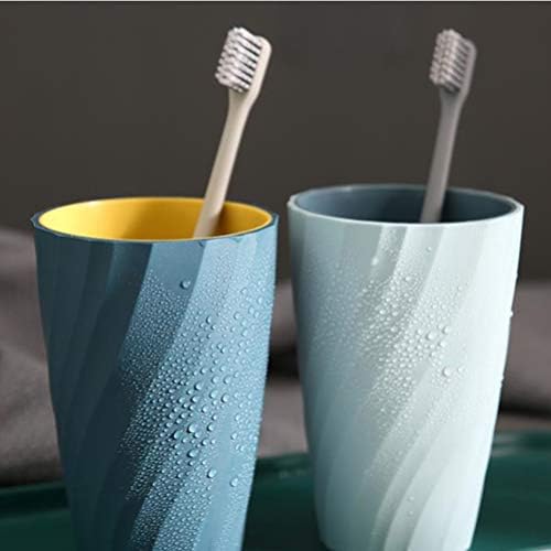 Cabilock 4pcs Travel Gargle Toothbrush Cup Tumbler