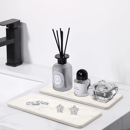 Deceram 2 Pcs Water Absorbing Ceramic Drying Trays