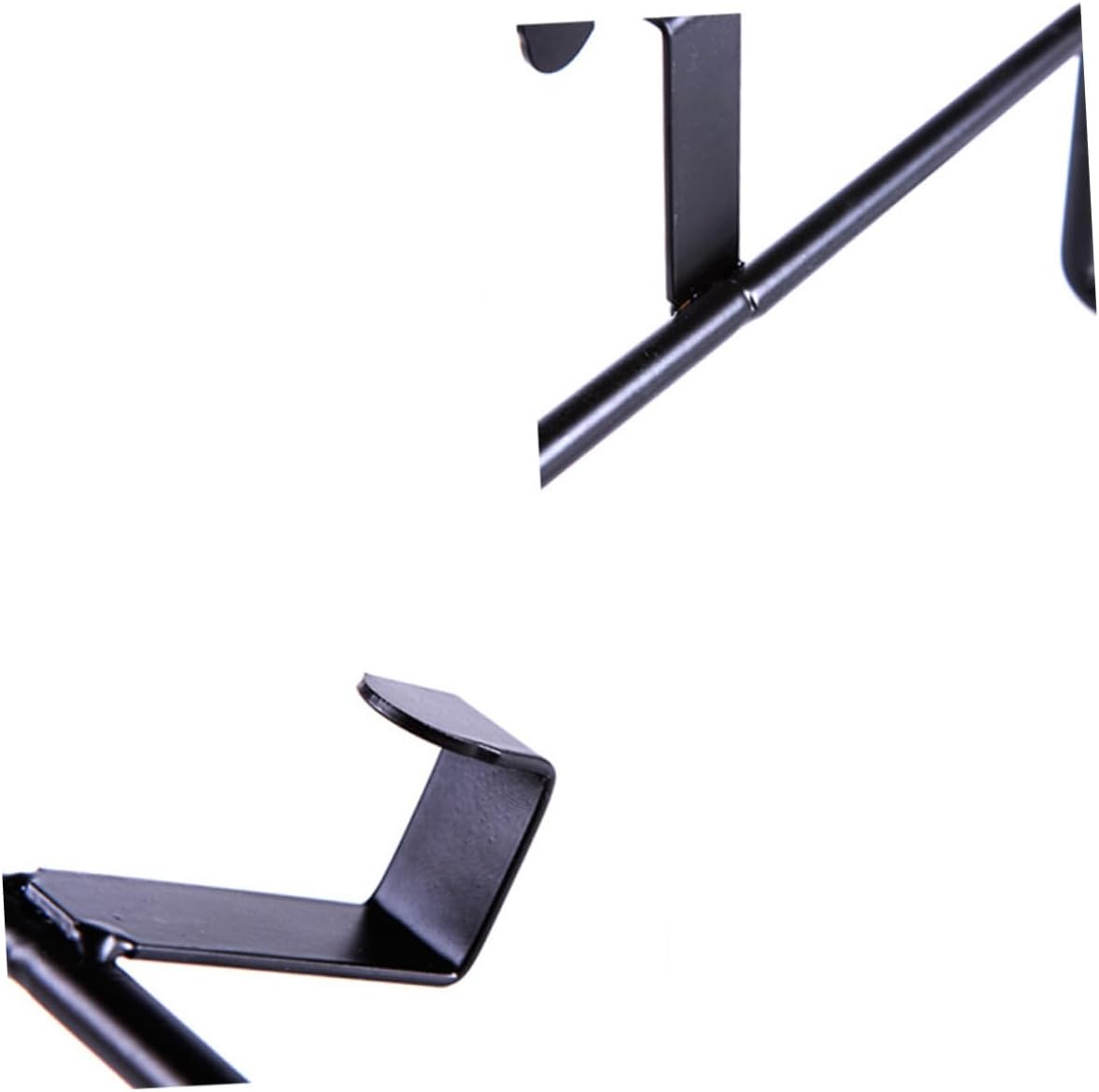 NUOBESTY 2Pcs No Perforation Towel Rack Black and White 1