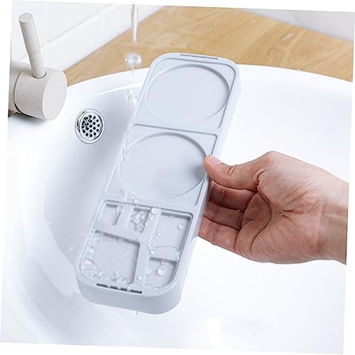 KONTONTY Toothbrush Holder with 2 Cups and 5 Slots