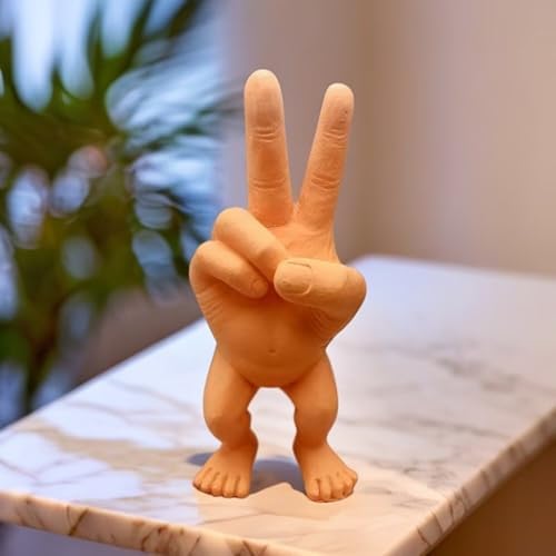 Scissor Hand Figure Statue - 3D Resin Decor Art