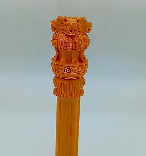 Wooden Ashoka Pillar 8 Inch Desk Table Decoration