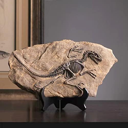 FUNSXBUG Resin Velociraptor Skeleton Statue