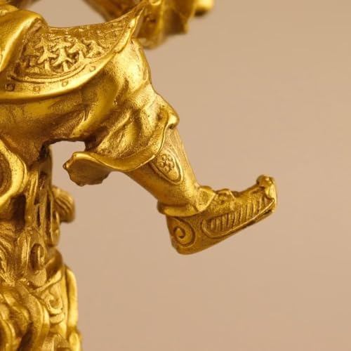 Chinese Brass Monkey King Statue Wukong Figurine Decor