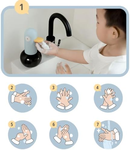 Kids Automatic Foaming Soap Dispenser - Cute Pigeon USB Rechargeable 400ml Yellow