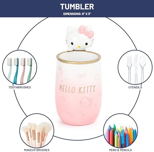 Jay Franco Hello Kitty Organizer Set - 4 Piece Pink Accessories