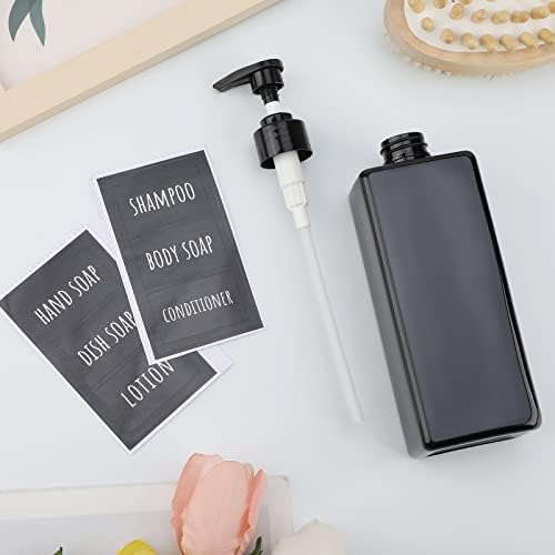 Segbeauty 4 Pack Lotion Dispensers with Labels 1