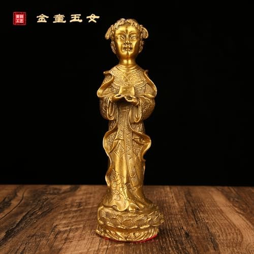 Usoway Brass Twin Figures for Home Decor
