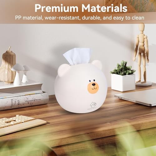 Cute Cartoon Bear Tissue Holder for Kids Room Decor